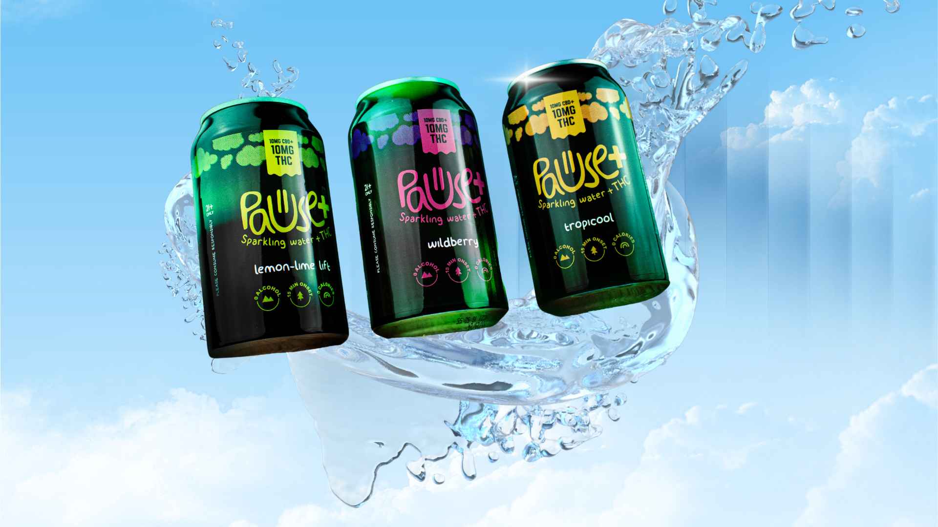 Pause+ 10mg THC Drinks