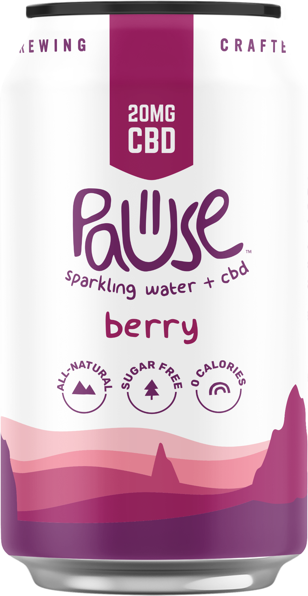 20MG CBD infused Berry Sparkling Water 4pk