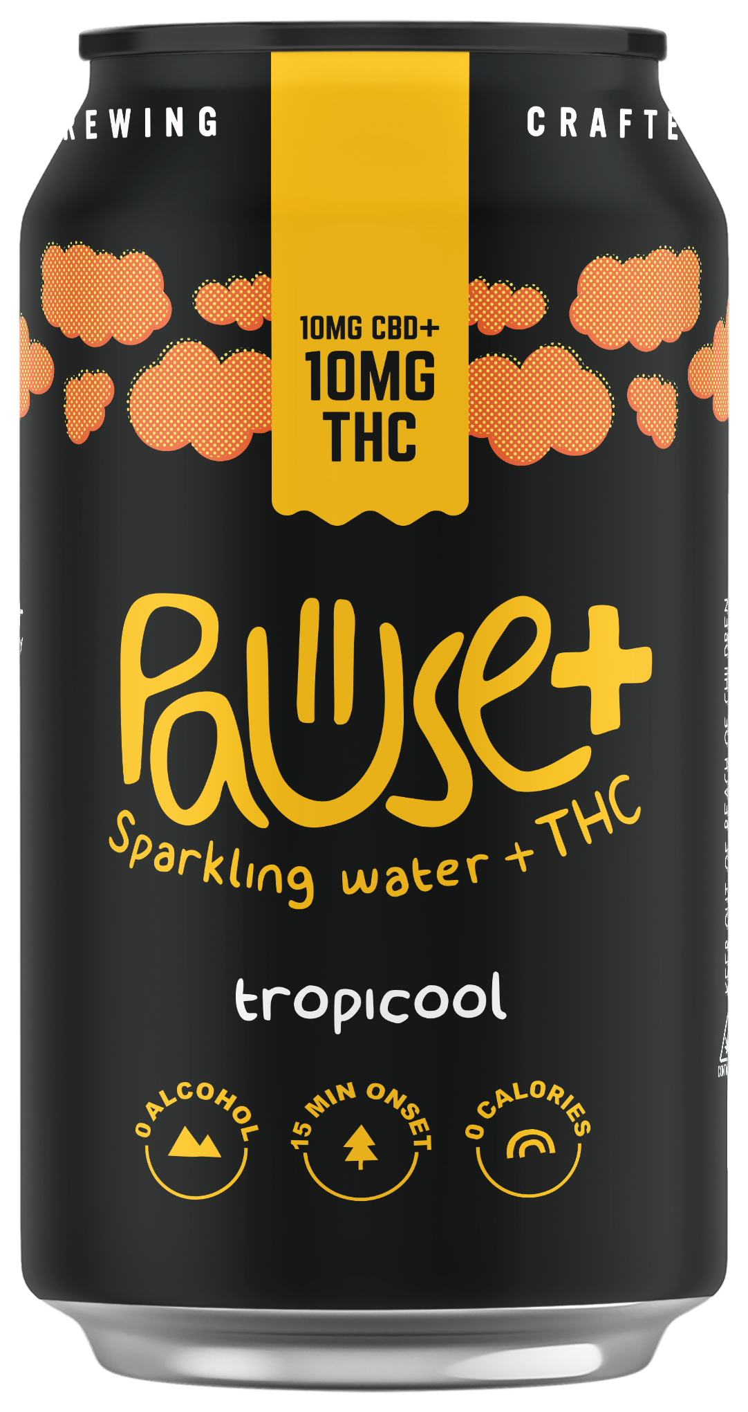 10MG THC + CBD infused Tropicool Pause+ Sparkling Water 6pk