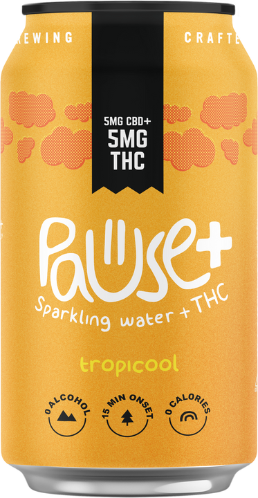 5MG THC + CBD infused Tropicool Pause+ Sparkling Water 6pk