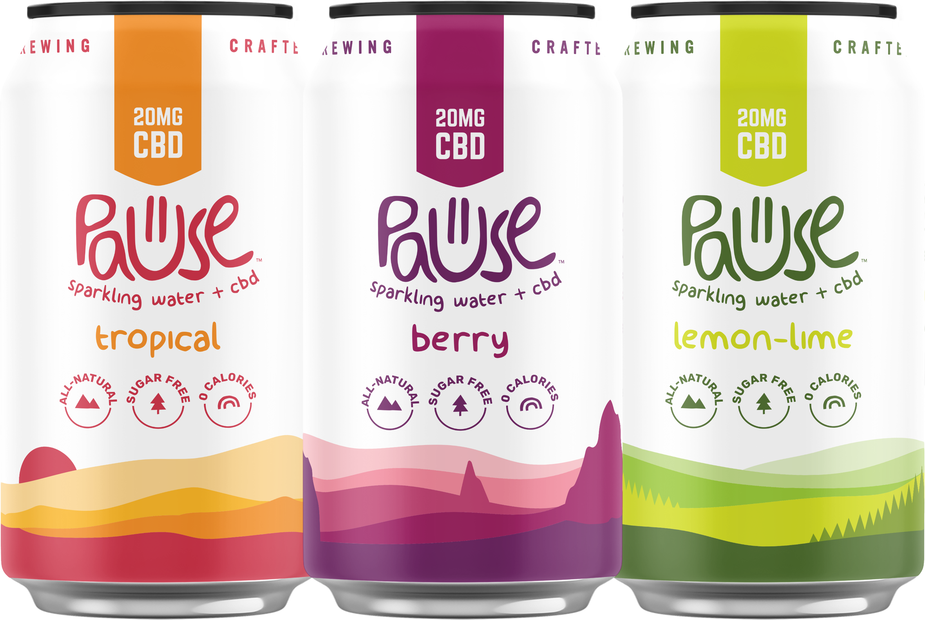20MG CBD infused Pause Variety 6 Pack