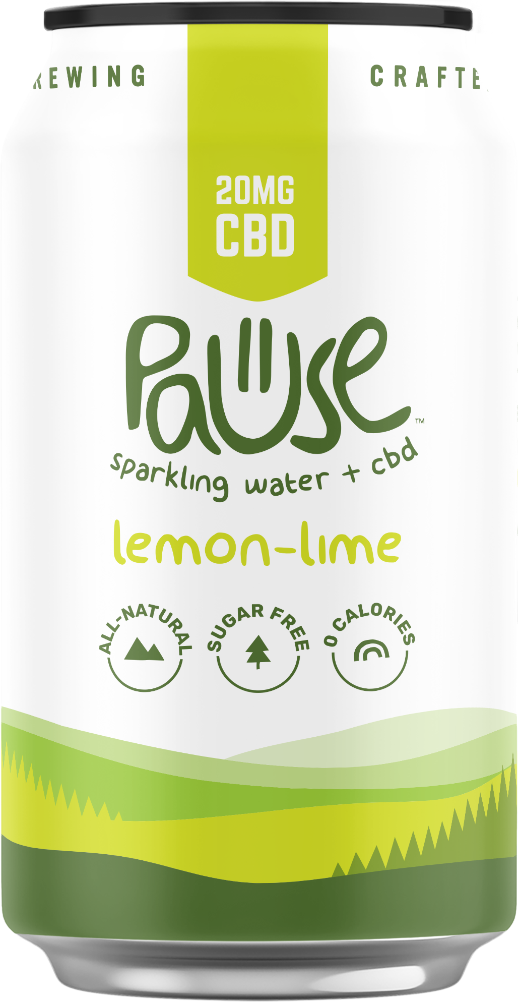 20MG CBD infused Lemon-lime Sparkling Water 4pk