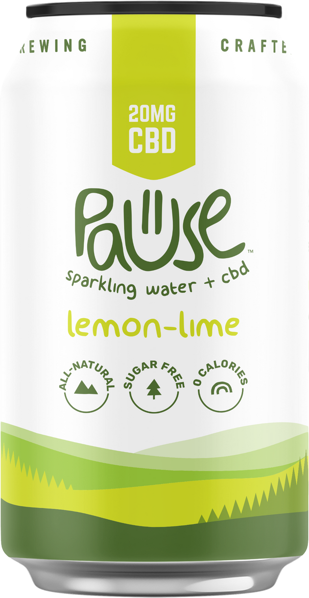 20MG CBD infused Lemon-lime Sparkling Water 4pk