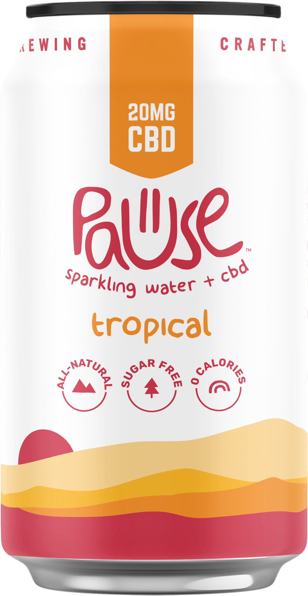 20MG CBD infused Tropical Sparkling Water 4pk